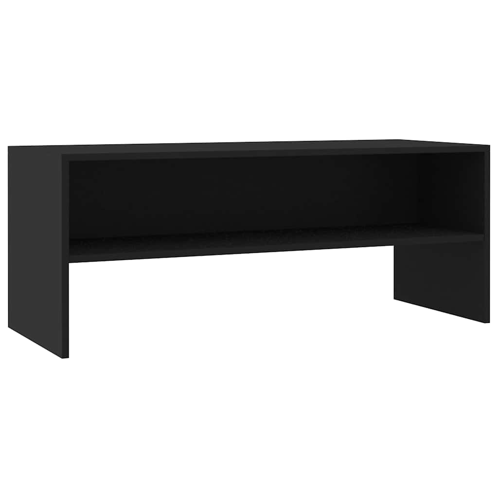 800046 vidaXL TV Cabinet Black 100x40x40 cm Engineered Wood