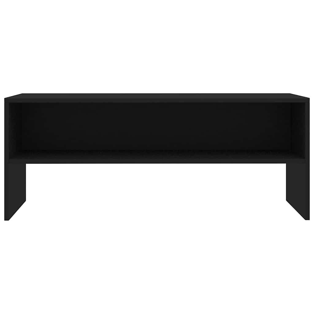 800046 vidaXL TV Cabinet Black 100x40x40 cm Engineered Wood