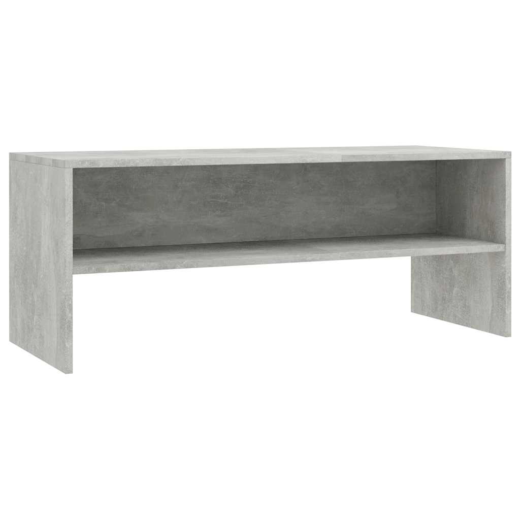 800049 vidaXL TV Cabinet Concrete Grey 100x40x40 cm Engineered Wood