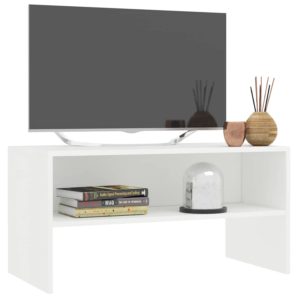 800054 vidaXL TV Cabinet White 80x40x40 cm Engineered Wood