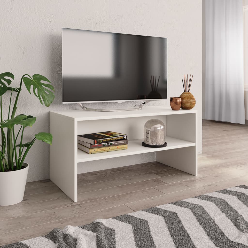 vidaXL TV Cabinet White 80x40x40 cm Engineered Wood