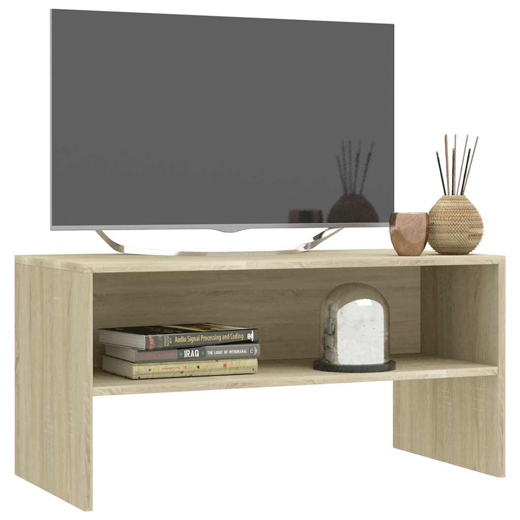 800057 vidaXL TV Cabinet Sonoma Oak 80x40x40 cm Engineered Wood