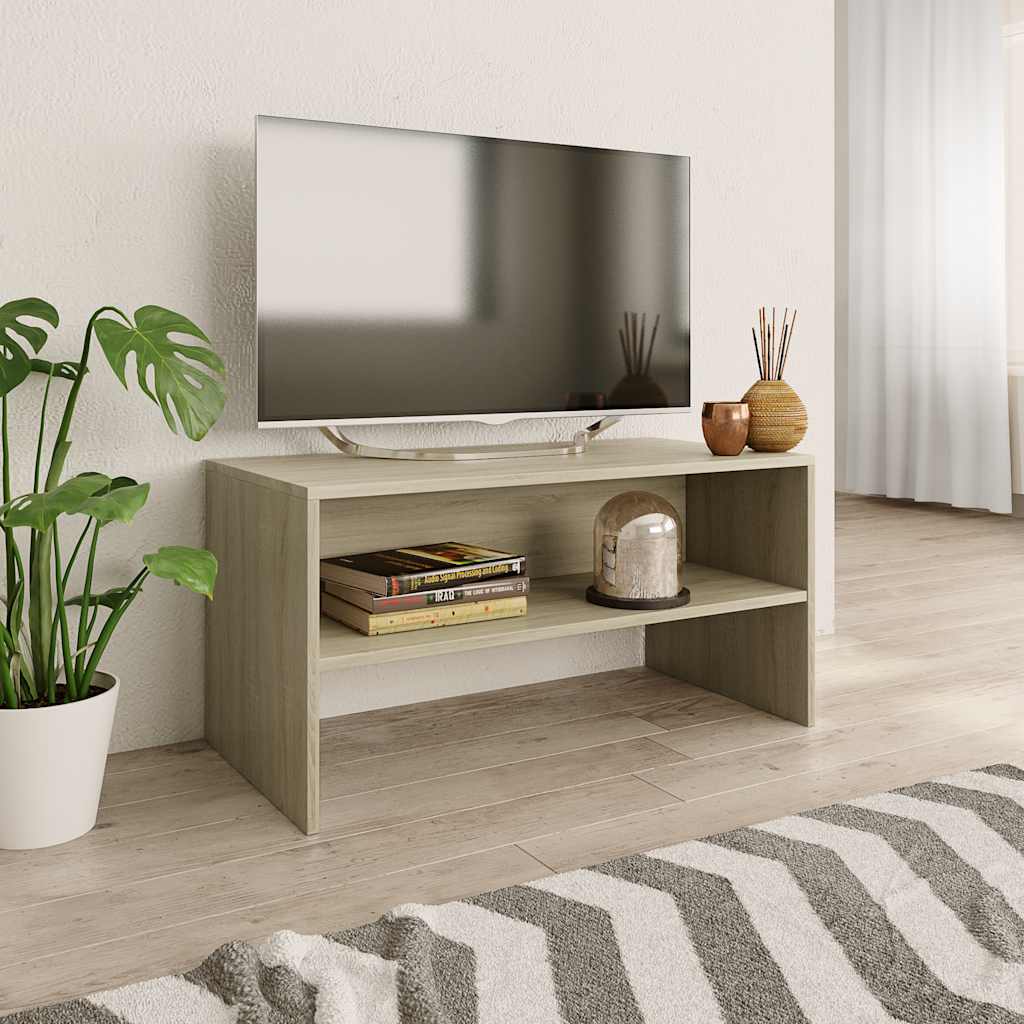 800057 vidaXL TV Cabinet Sonoma Oak 80x40x40 cm Engineered Wood