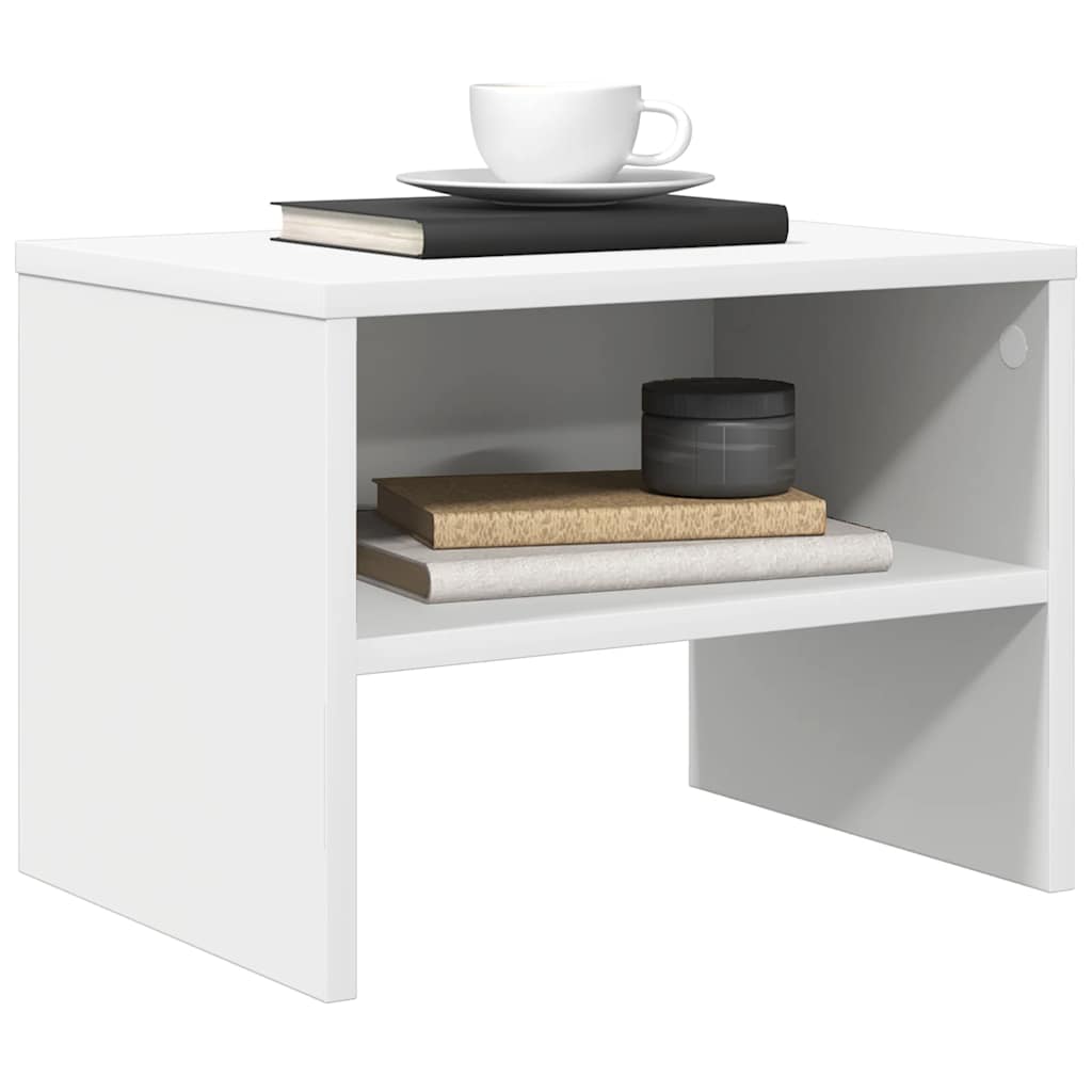 800063 vidaXL Bedside Cabinet White 40x30x30 cm Engineered Wood
