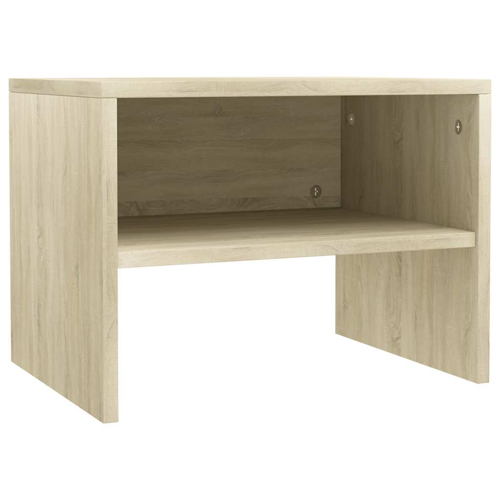 800070 vidaXL Bedside Cabinets 2 pcs Sonoma Oak 40x30x30 cm Engineered Wood