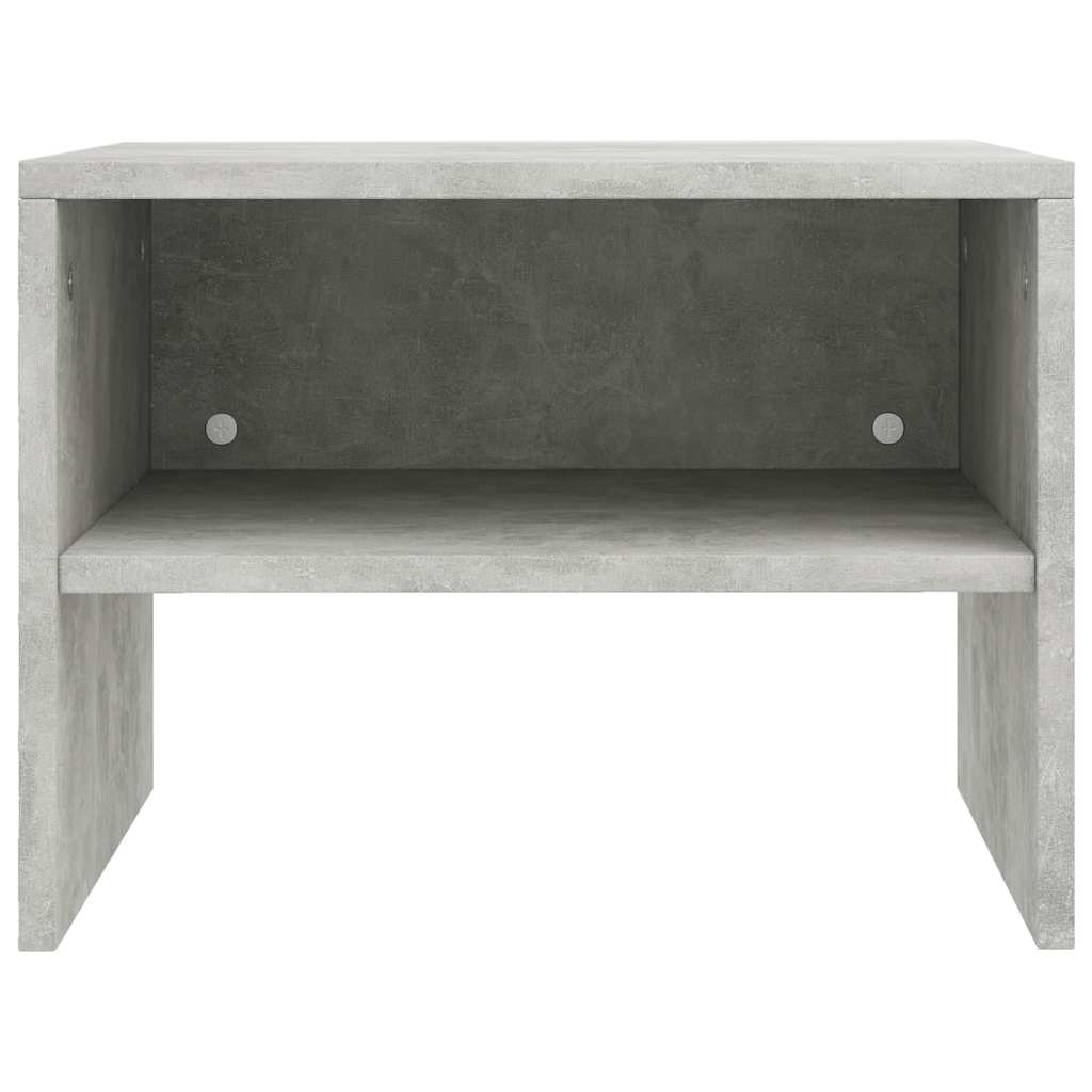 Bedside Cabinets 2 pcs Concrete Grey 40x30x30cm Engineered Wood