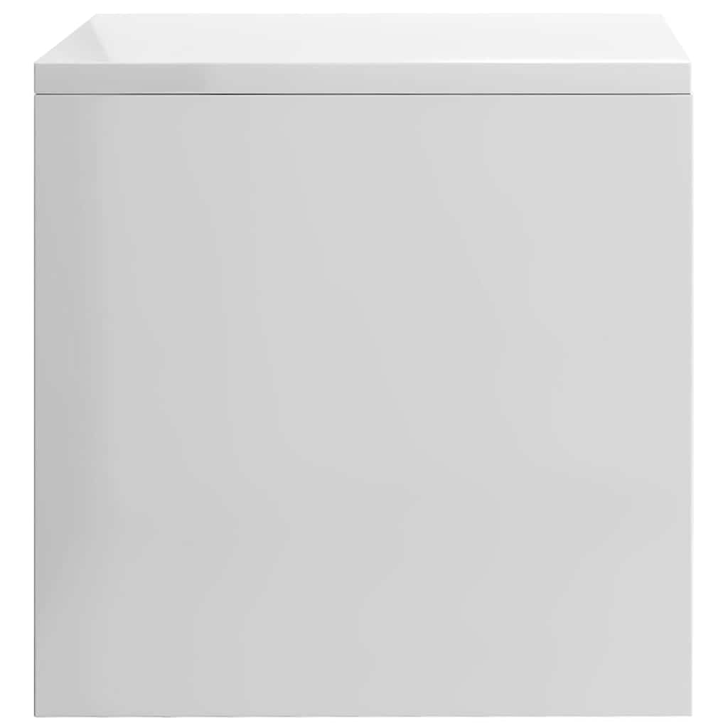 Bedside Cabinets 2 pcs High Gloss White 40x30x30 cm