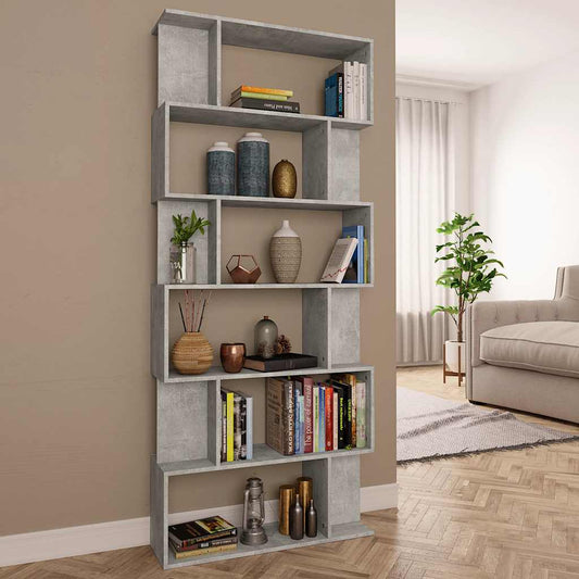 Book Cabinet | Concrete Grey | Engineered Wood