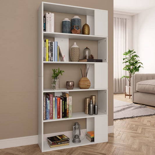 Book Cabinet | White | Engineered wood | Large | Book Cabinet