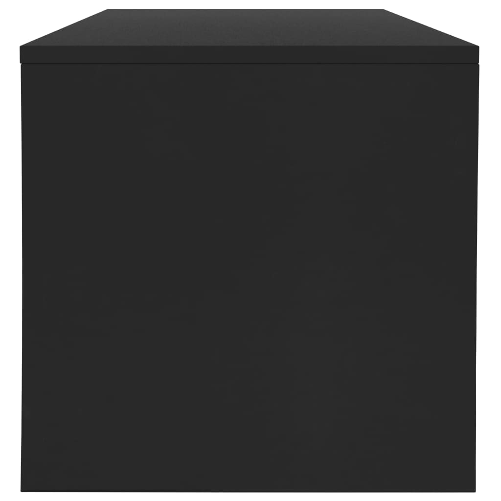 800127 vidaXL Coffee Table Black 100x40x40 cm Engineered Wood