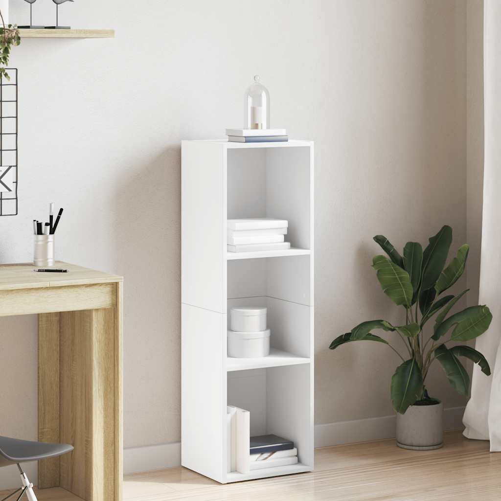 Book Cabinet/TV Cabinet White 36x30x114 cm Engineered Wood