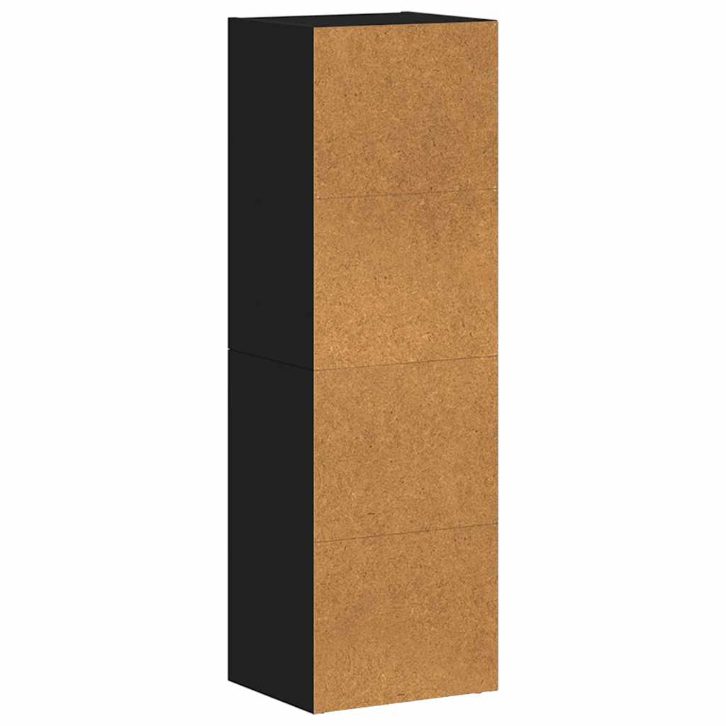 Book Cabinet/TV Cabinet Black 36x30x114 cm Engineered Wood