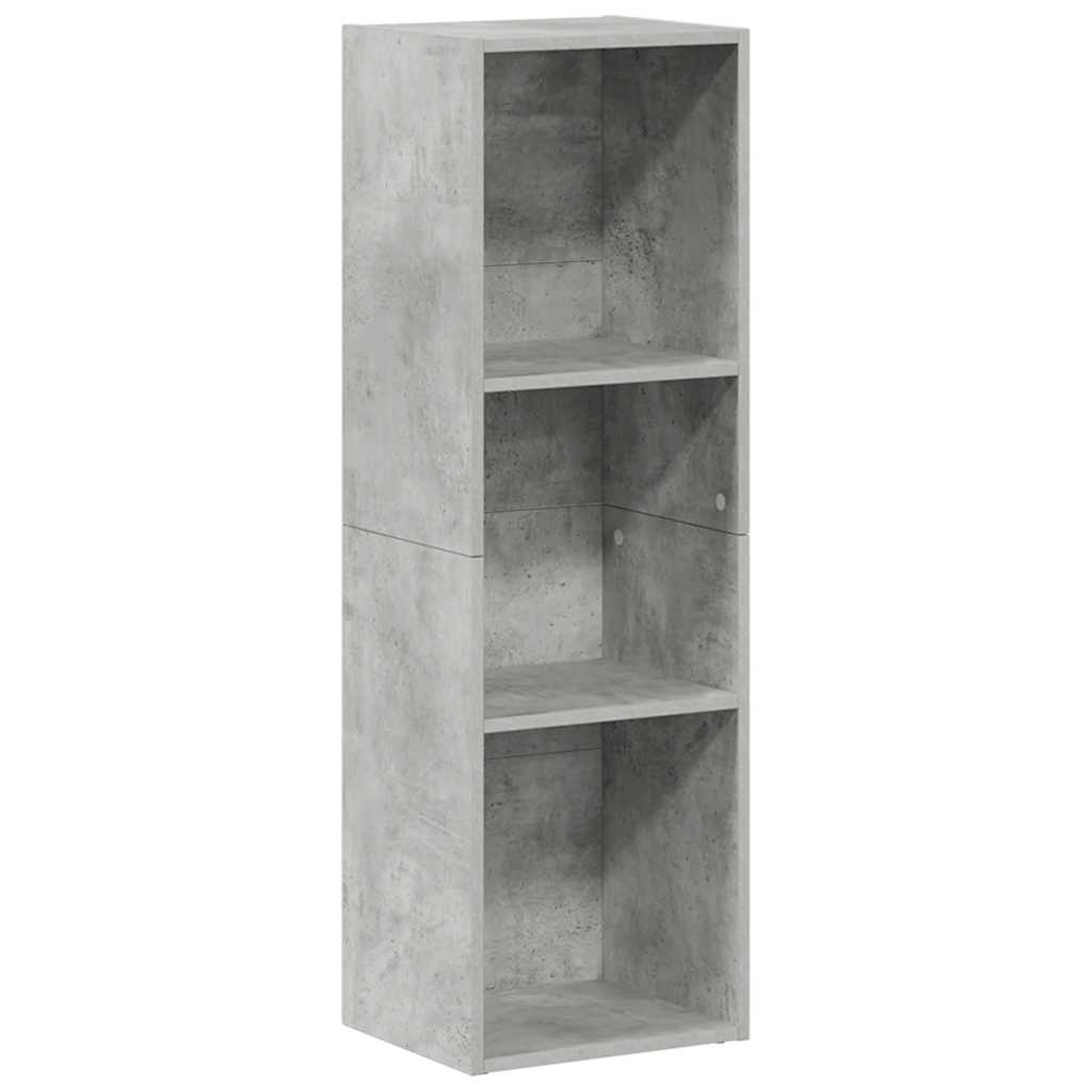 Book Cabinet/TV Cabinet Concrete Grey 36x30x114 cm Engineered Wood