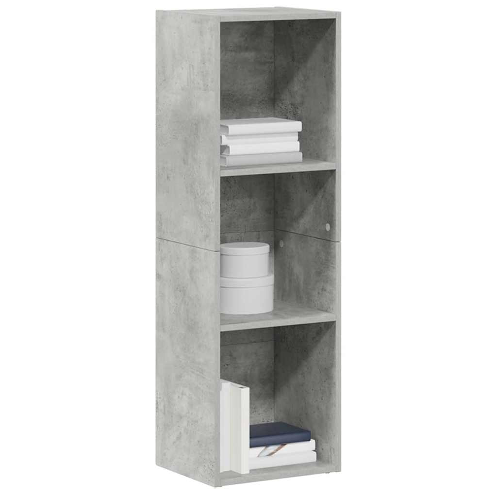 Book Cabinet/TV Cabinet Concrete Grey 36x30x114 cm Engineered Wood