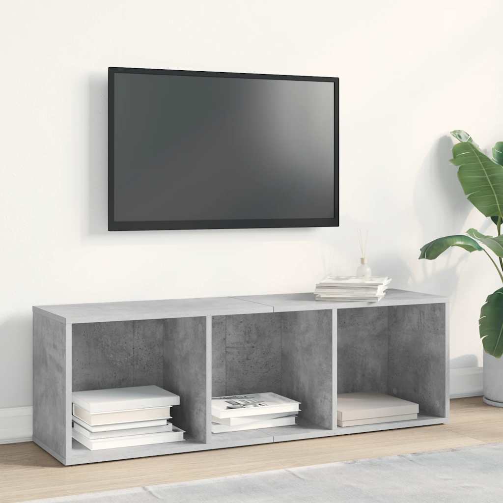 Book Cabinet/TV Cabinet Concrete Grey 36x30x114 cm Engineered Wood
