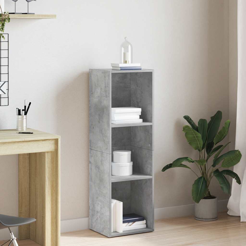 Book Cabinet/TV Cabinet Concrete Grey 36x30x114 cm Engineered Wood