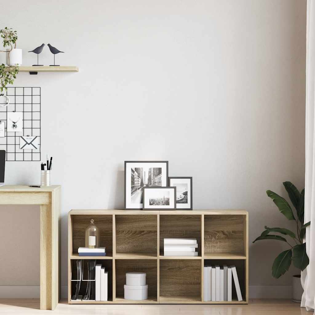 Book Cabinet/Sideboard Sonoma Oak 66x30x130 cm Engineered Wood