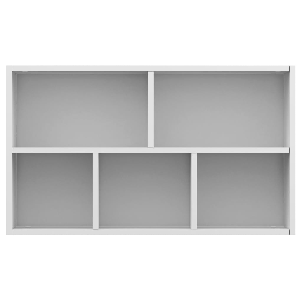 vidaXL Book Cabinet/Sideboard White 50x25x80 cm Engineered Wood