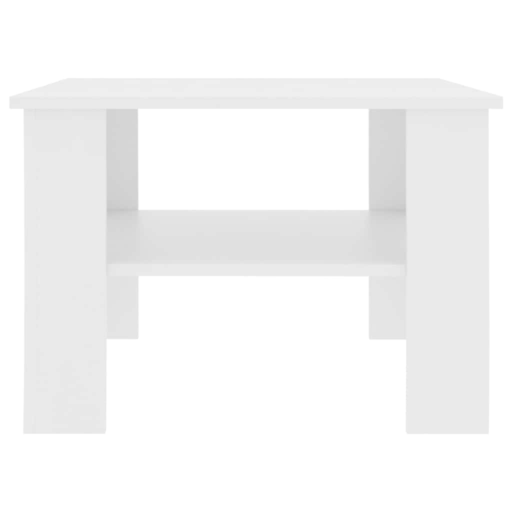 800207 vidaXL Coffee Table White 60x60x42 cm Engineered Wood