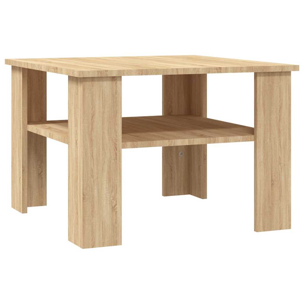 800210 vidaXL Coffee Table Sonoma Oak 60x60x42 cm Engineered Wood