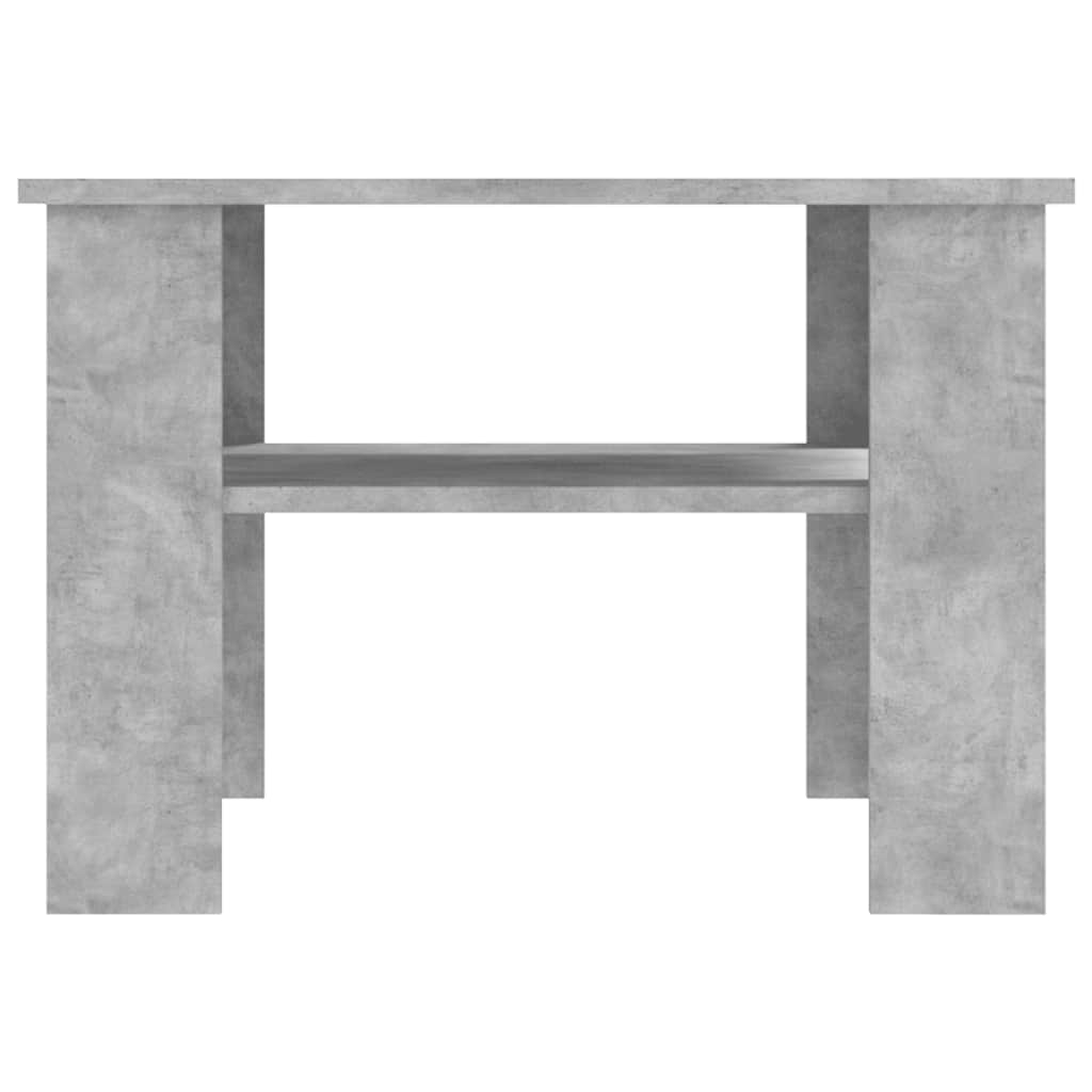800211 vidaXL Coffee Table Concrete Grey 60x60x42 cm Engineered Wood