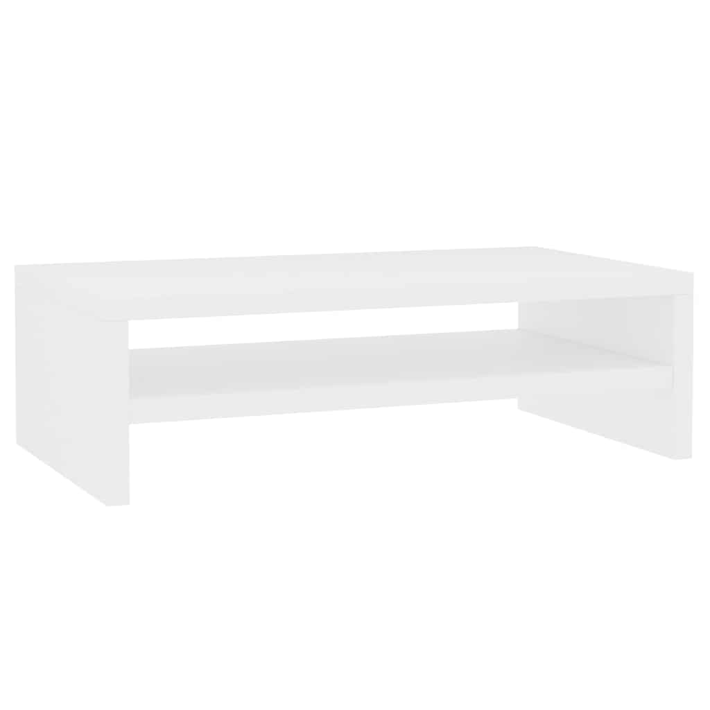 800216 vidaXL Monitor Stand White 42x24x13 cm Engineered Wood
