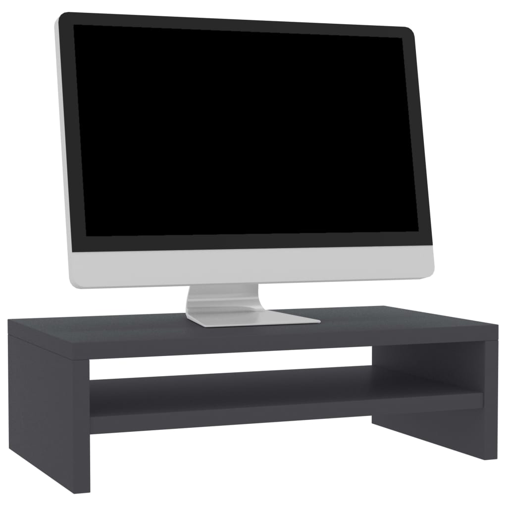 vidaXL Monitor Stand Grey 42x24x13 cm Engineered Wood