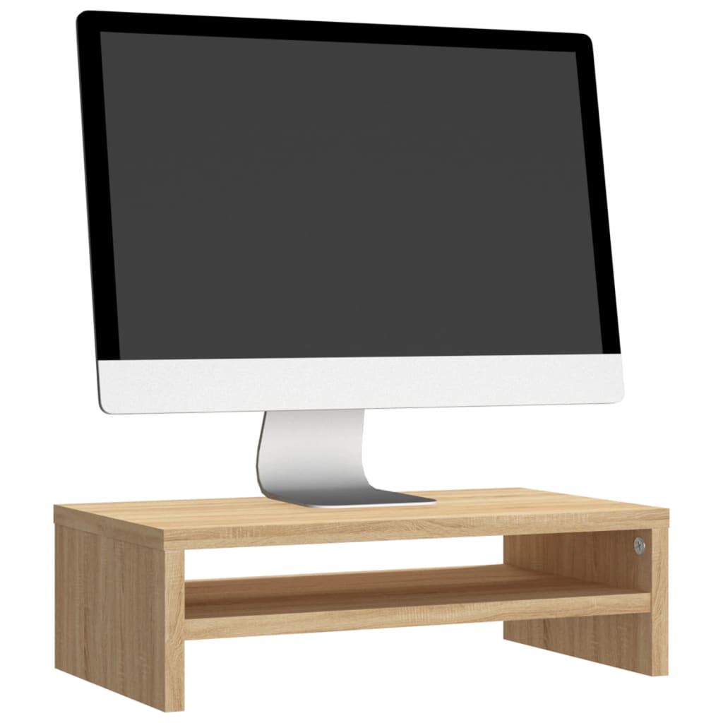 vidaXL Monitor Stand Sonoma Oak 42x24x13 cm Engineered Wood