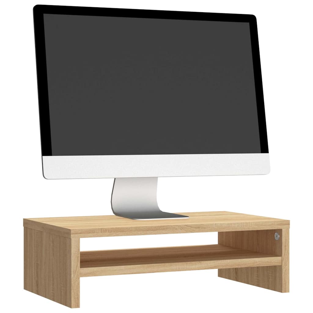 800219 vidaXL Monitor Stand Sonoma Oak 42x24x13 cm Engineered Wood