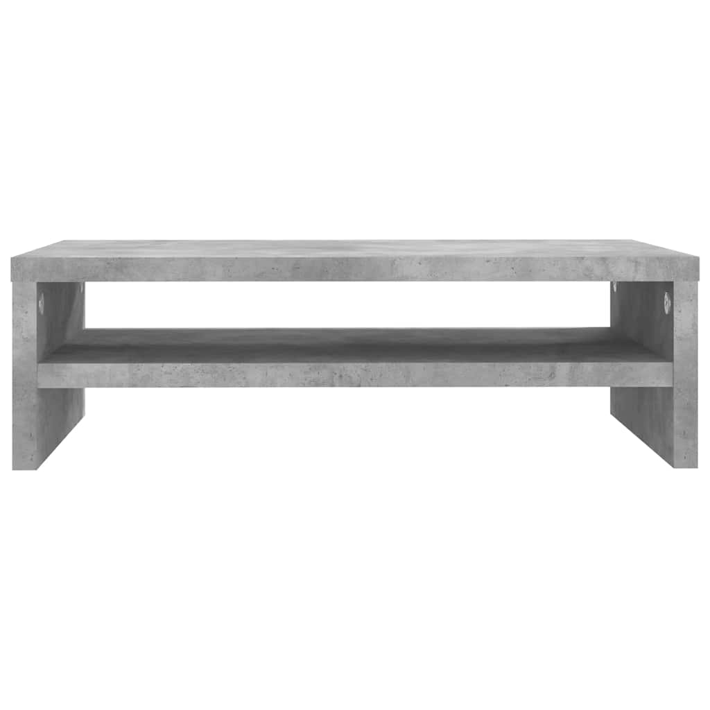 800220 vidaXL Monitor Stand Concrete Grey 42x24x13 cm Engineered Wood