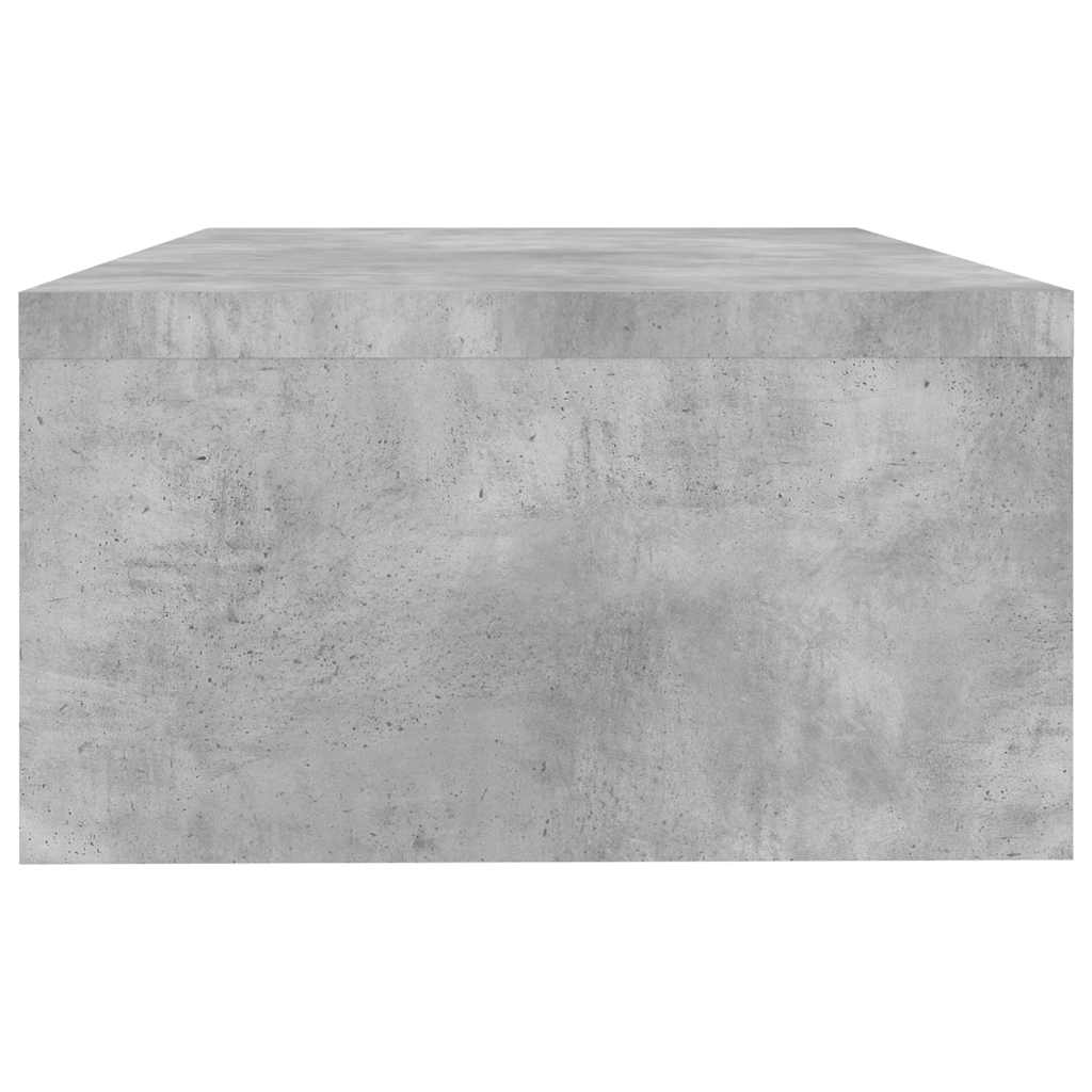 800220 vidaXL Monitor Stand Concrete Grey 42x24x13 cm Engineered Wood