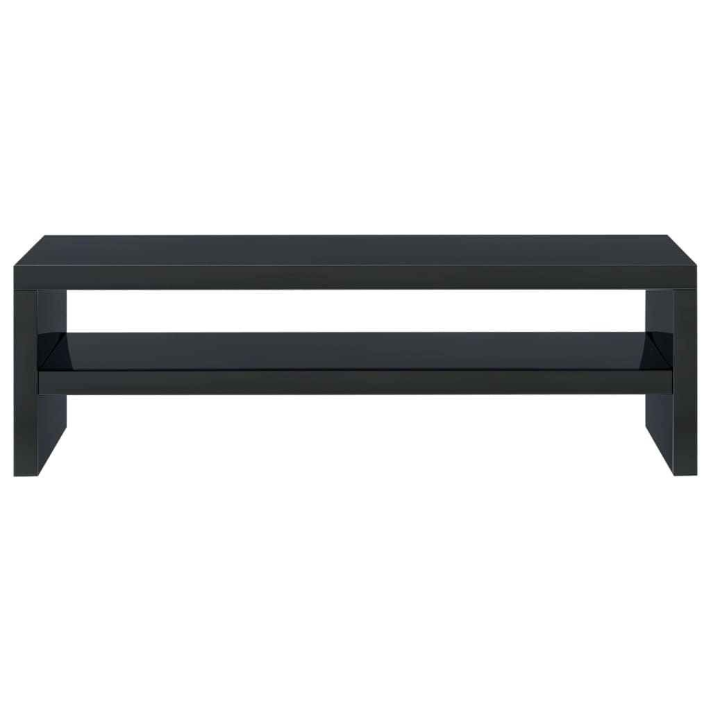 vidaXL Monitor Stand High Gloss Black 42x24x13 cm Engineered Wood