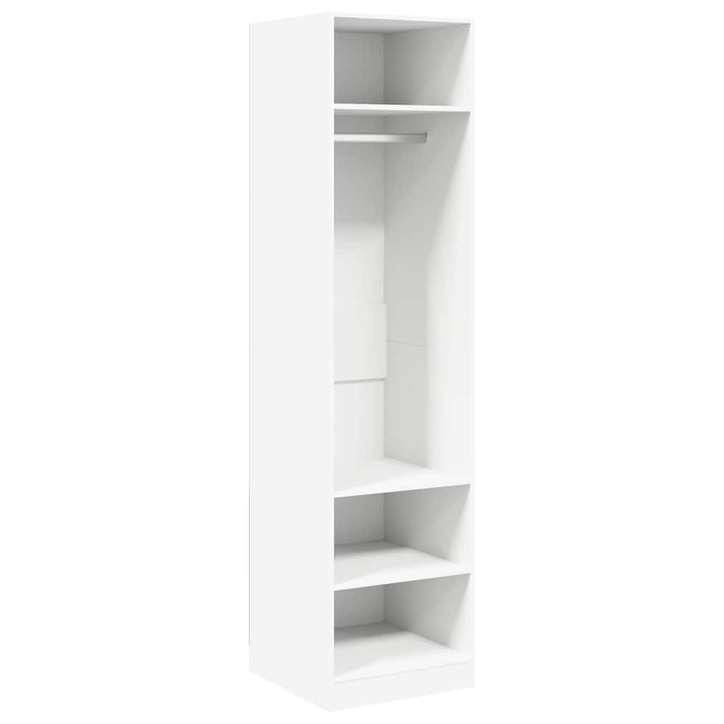 Wardrobe White 50x50x200 cm Engineered Wood