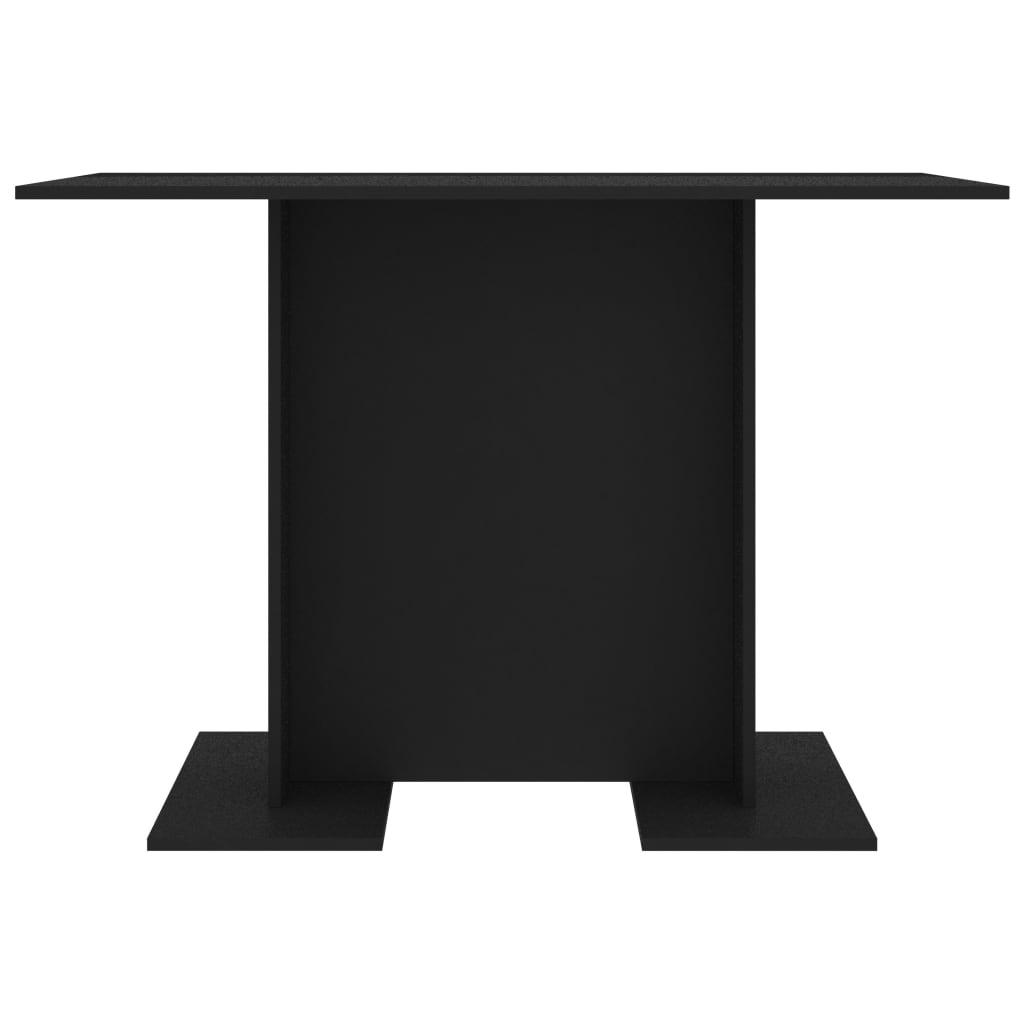 vidaXL Dining Table Black 110x60x75 cm Engineered Wood