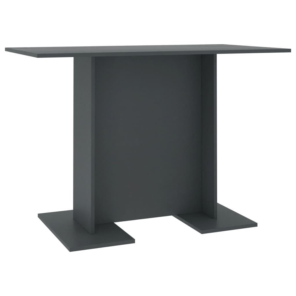 vidaXL Dining Table Grey 110x60x75 cm Engineered Wood