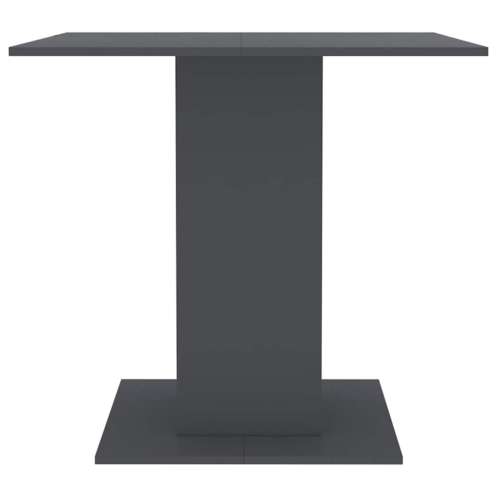 vidaXL Dining Table Grey 80x80x75 cm Engineered Wood