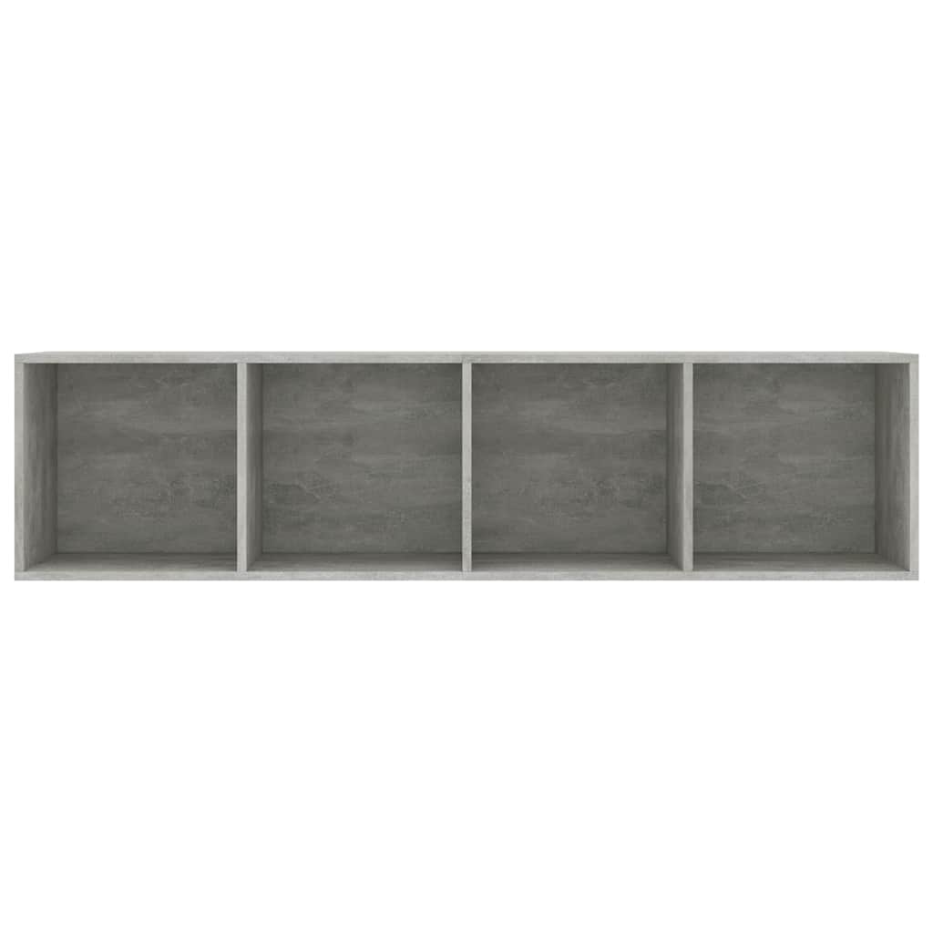 800265 vidaXL Book Cabinet/TV Cabinet Concrete Grey 143x30x36 cm