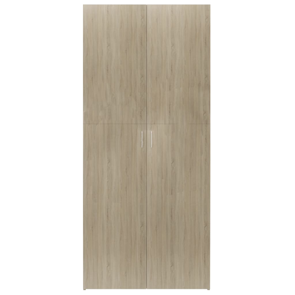 Shoe Cabinet Sonoma Oak 80x35.5x180 cm Engineered Wood