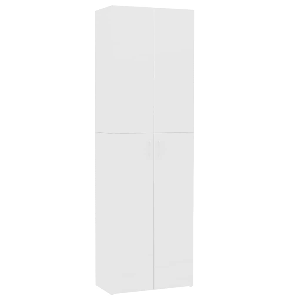 Office Cabinet | White | Engineered wood | 60 x 32 x 190 cm