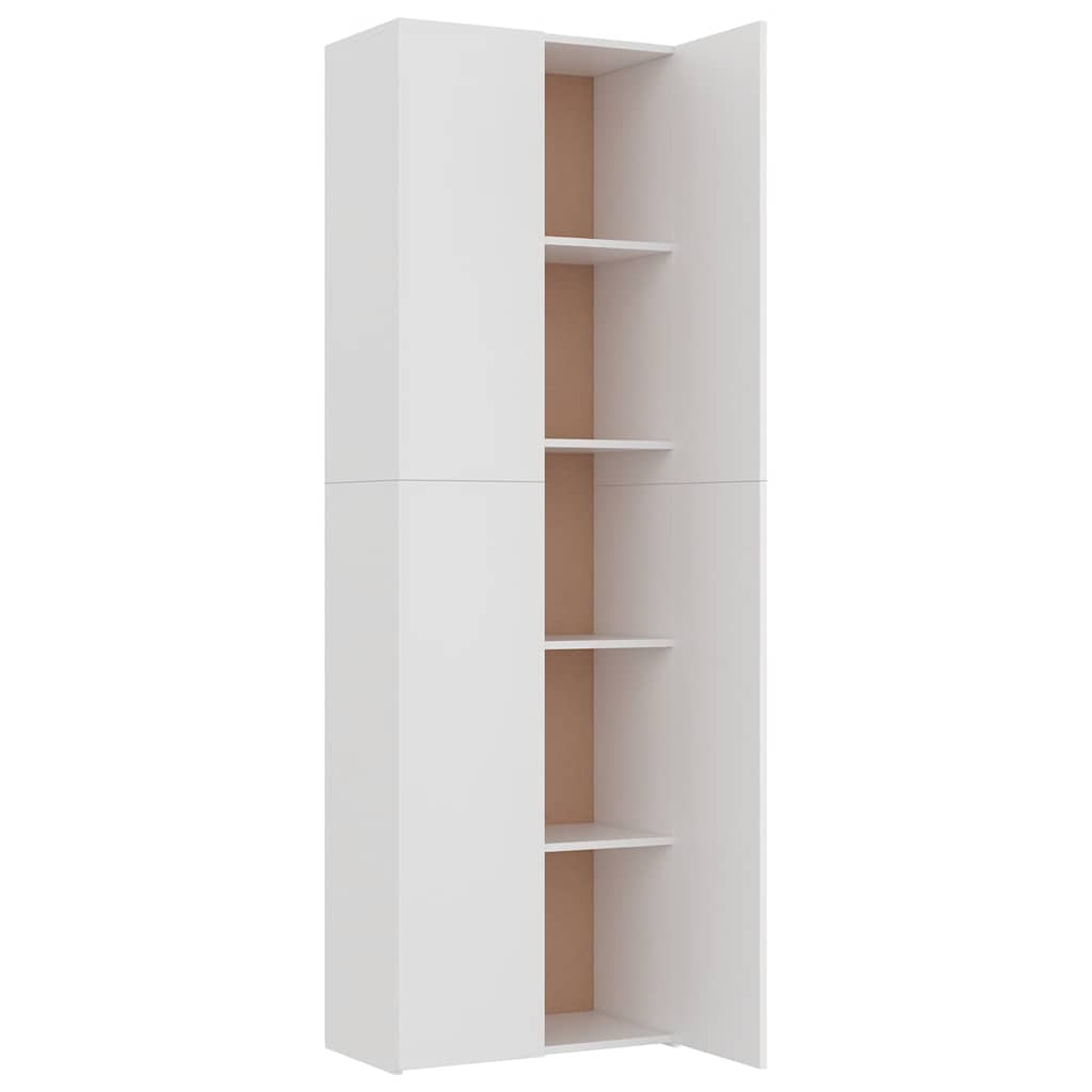 800297 vidaXL Office Cabinet White 60x32x190 cm Engineered Wood