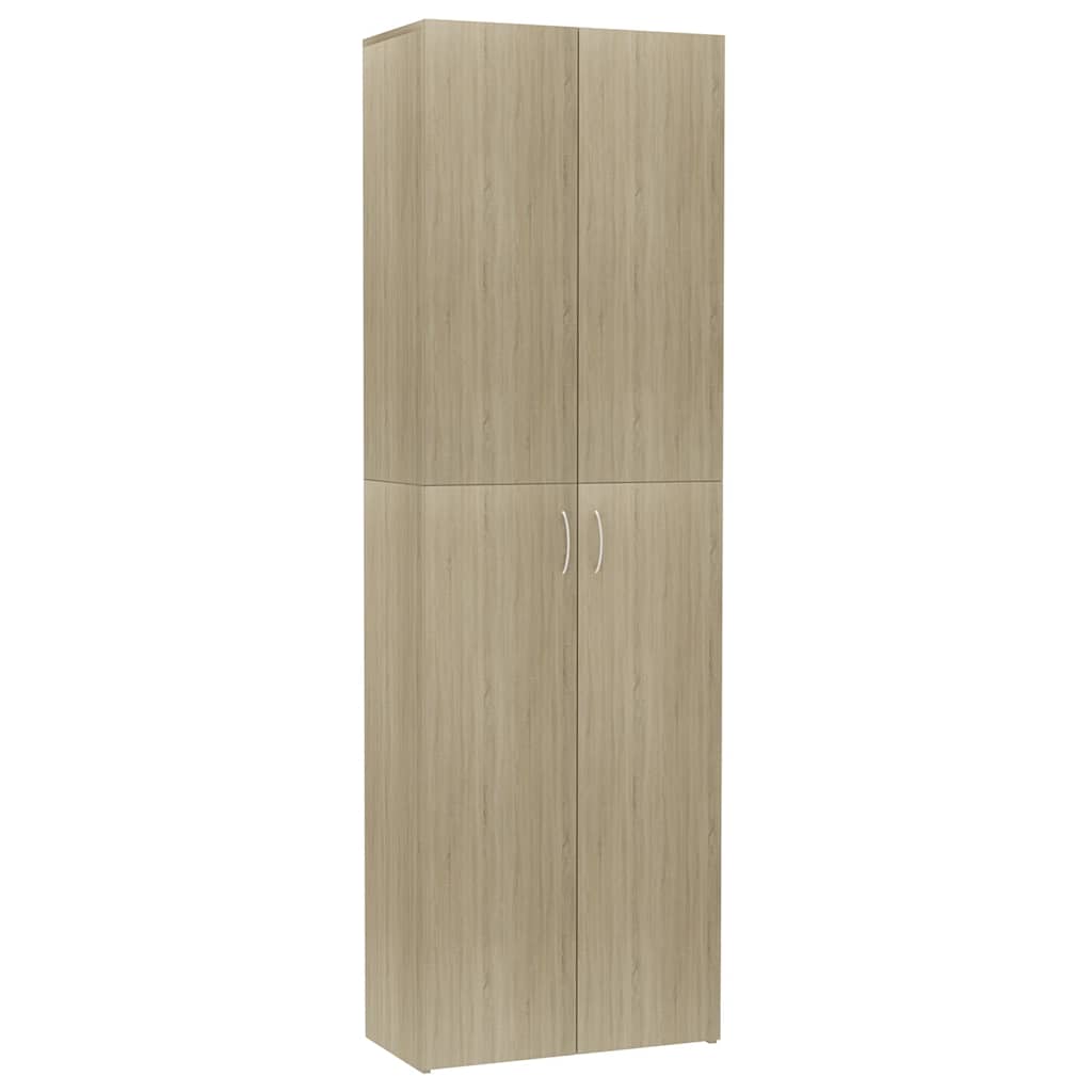 800300 vidaXL Office Cabinet Sonoma Oak 60x32x190 cm Engineered Wood