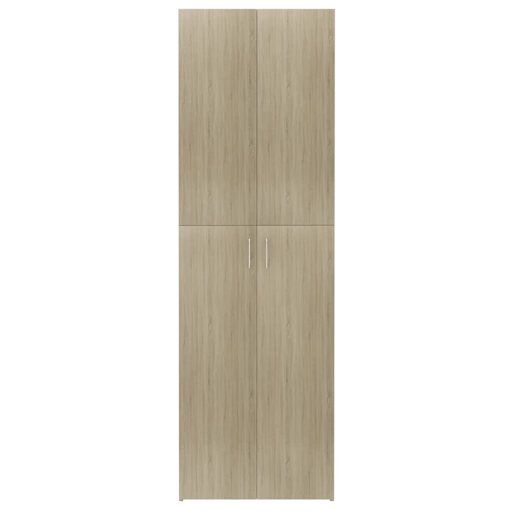 800300 vidaXL Office Cabinet Sonoma Oak 60x32x190 cm Engineered Wood