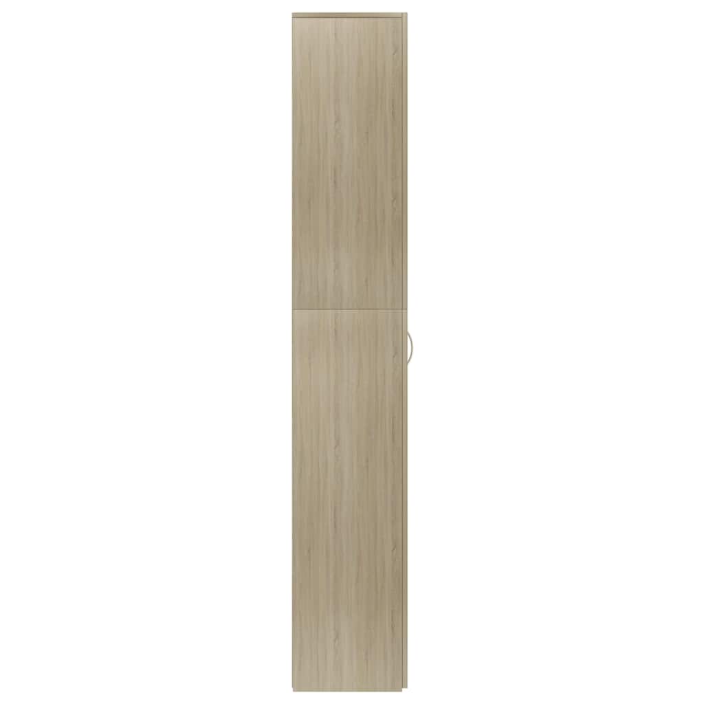Office Cabinet Sonoma Oak 60x32x190 cm Engineered Wood