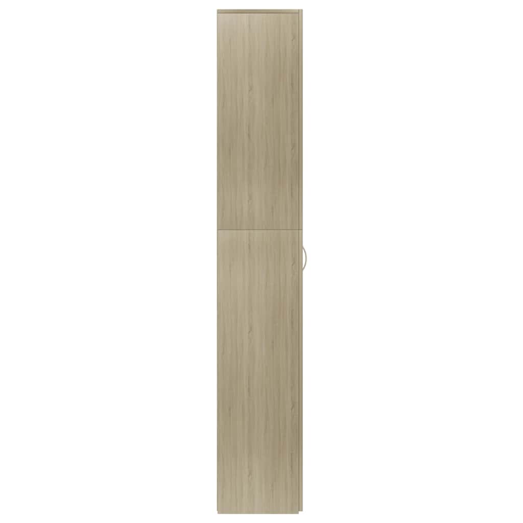 800300 vidaXL Office Cabinet Sonoma Oak 60x32x190 cm Engineered Wood