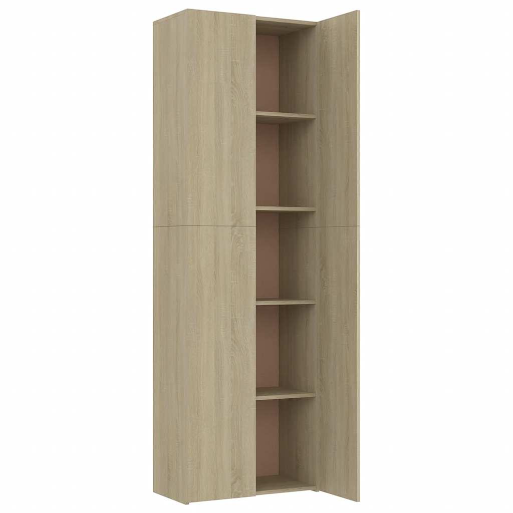 800300 vidaXL Office Cabinet Sonoma Oak 60x32x190 cm Engineered Wood