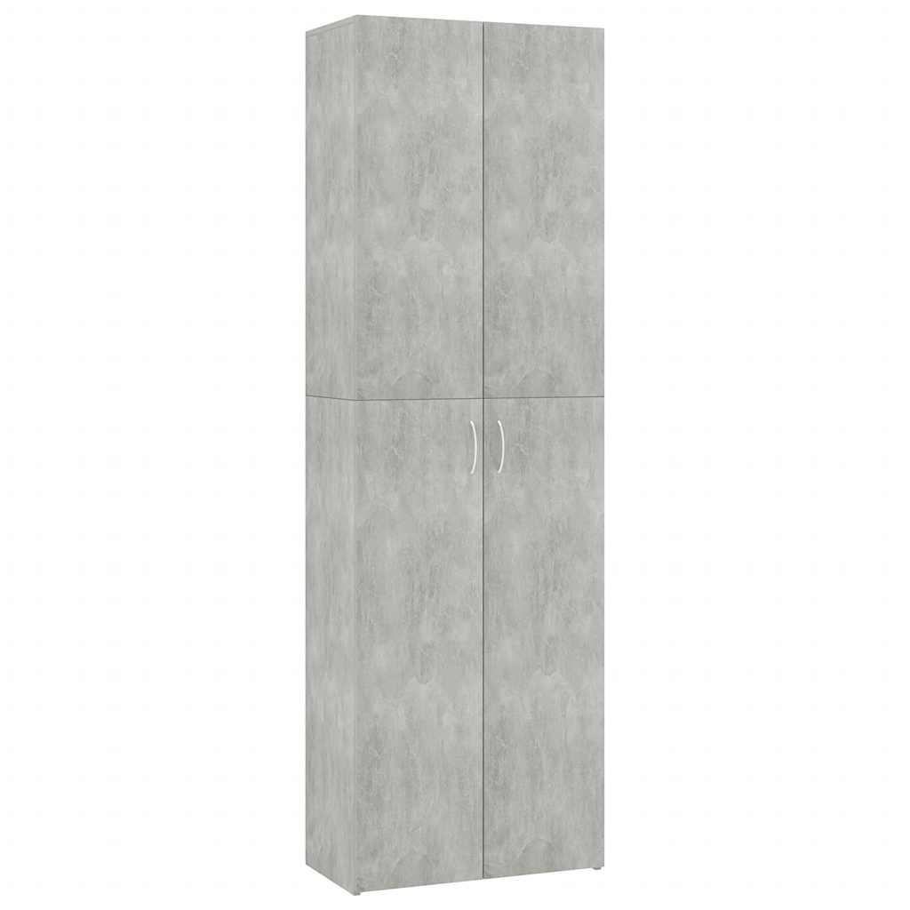Office Cabinet | Concrete grey | Engineered wood | Tall storage