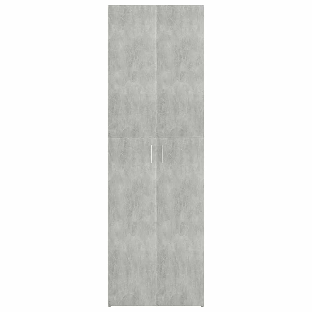 Office Cabinet | Concrete grey | Engineered wood | Tall storage