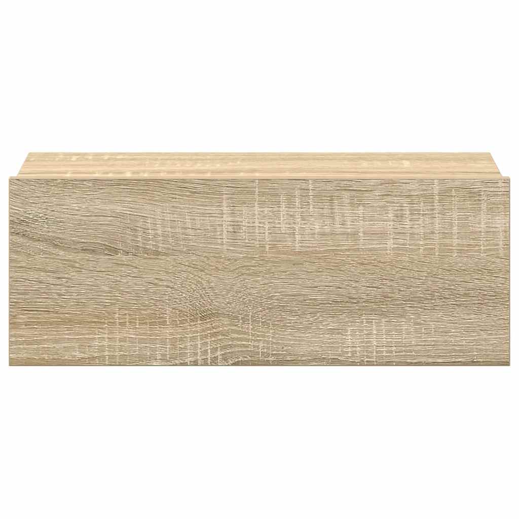 Floating Nightstand Sonoma Oak 40x30x15 cm Engineered Wood
