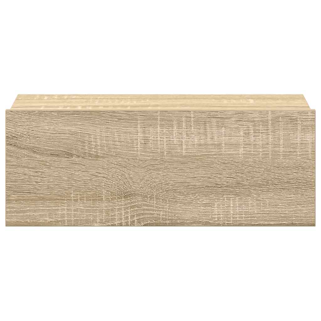 Floating Nightstands 2 pcs Sonoma Oak 40x30x15 cm Engineered Wood