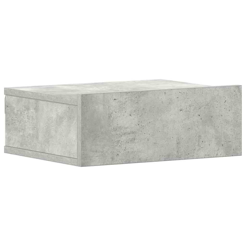 Floating Nightstands 2 pcs Concrete Grey 40x30x15 cm
